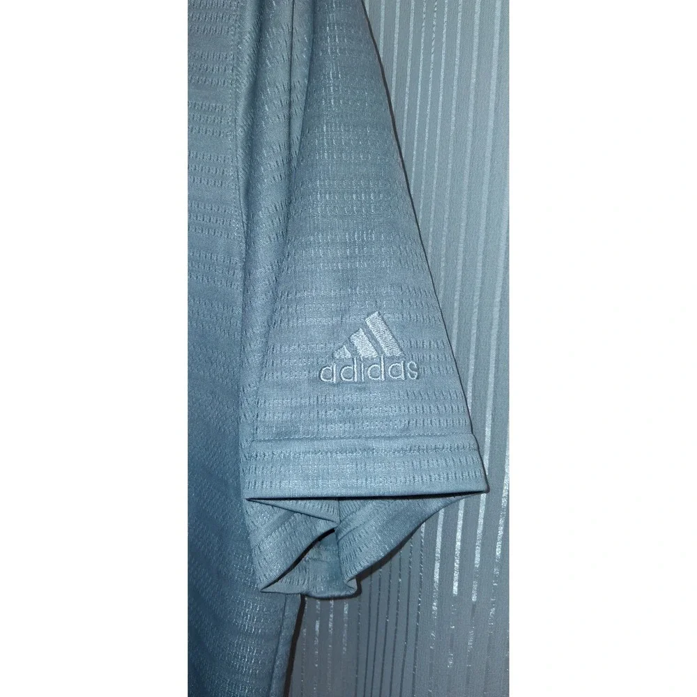 Adidas SF Performance Polo Shirt Mens‎ Silver/Gray Short Sleeve Golf Casual  XL